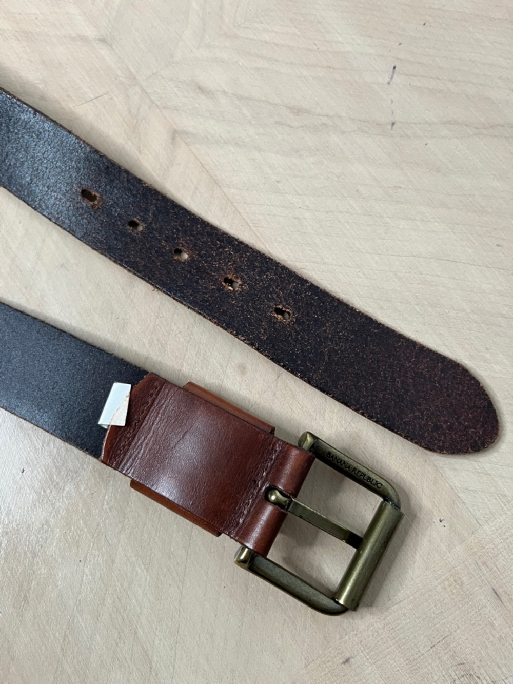 Banana Republic Men's Classic Brown Leather Belt - Size 36 - Picture 6 of 8